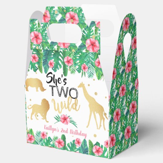 Twee Wilde Meisjes Tweede Dag Partij Bedankdoosjes (Geopend)