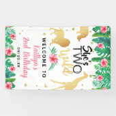 Twee Wilde Meisjes Tweede verjaardag Welkom Spandoek (Horizontaal)