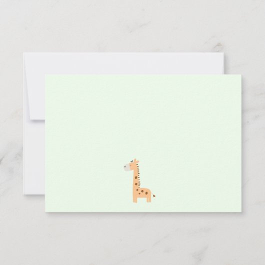 Twee wilde Schattigee safaridieren van de tweede v Bedankkaart (Achterkant)