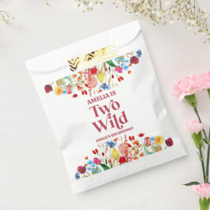 Twee Wilde Wildbloem Tweede 2e Verjaardagsfeestje Bedankzakje