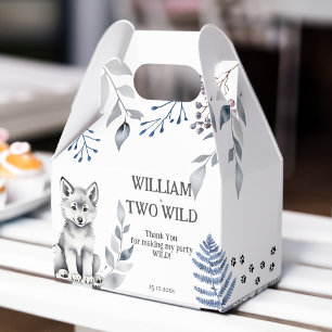 Twee Wilde wolf thema verjaardagsfeestje Bedankdoosjes