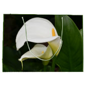 Twee witte Calla Lilies Floral Groot Cadeauzakje (Achterkant)