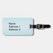 Twee  witte duven met rood vredeshart bagagelabel (Voorkant horizontaal)