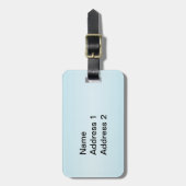 Twee  witte duven met rood vredeshart bagagelabel (Voorkant verticaal)