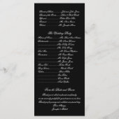 Twee witte pauwen en hart monogram programma (Achterkant)