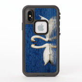 Twee witte Swans vormen het Geheime Teken (Achterkant)