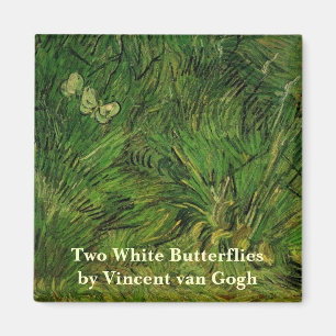Twee witte vlinders door Vincent van Gogh Magneet