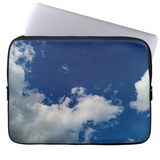 Twee wolken laptop sleeve (Voorkant)