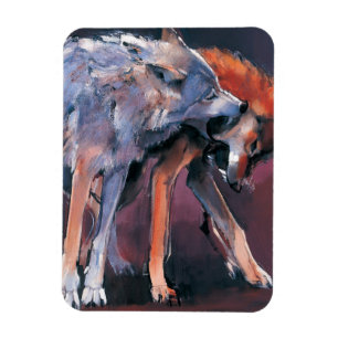 Twee Wolven 2001 Magneet