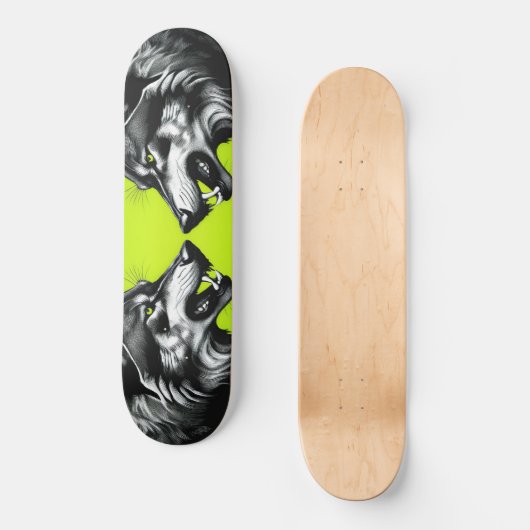 Twee Wolven Skateboard (Voorkant)