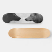 Twee wolven tegenover elkaar skateboard (Horizontaal)