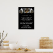 TWEE WOLVES CHEROKEE STORY Wolf Poster (kleiner) (Keuken)