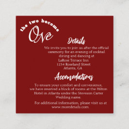 Twee worden één Bourgondië Informatiekaartje