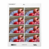 Twee worden één gepersonaliseerd trouwadreslabel etiket (Full Sheet)