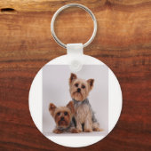 Twee Yorkies Sleutelhanger (Voorkant)