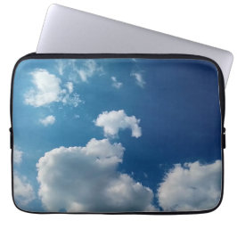 Twee zachte wolken laptop sleeve