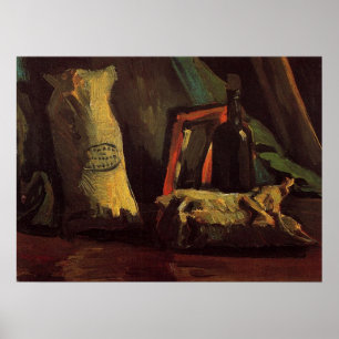 Twee zakken en een fles door Vincent van Gogh Poster
