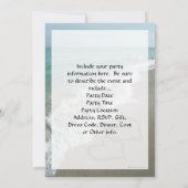 Twee zandharten op het strand, romantische oceaan kaart (Achterkant)