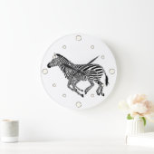 Twee Zebra wandklok Grote Klok (Huis)