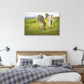 Twee zebras, Zuid-Afrika Canvas Afdruk (Insitu (Slaapkamer))