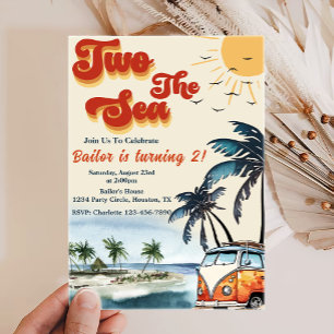 Twee Zee Surf Beach 2e verjaardag Kaart