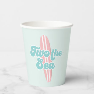 Twee Zee Surf Beach 2e verjaardag Paper Cups Papieren Bekers