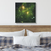 Twee zeer heldere sterren canvas afdruk (Insitu (Slaapkamer))