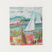 Twee zeilboten wandkleed (Voorkant)