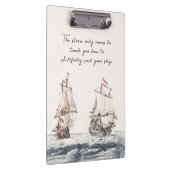 twee zeilschepen op het Zee Johan Teyler Klembord (Rechts)