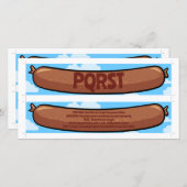 Twee zelf uitgeknipte PQRST Studieworst bladwijzer (Voorkant / Achterkant)