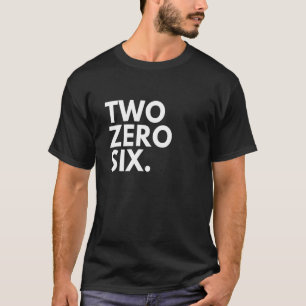 TWEE ZERO SIX Area Code 206 Seattle WA Washington T-shirt