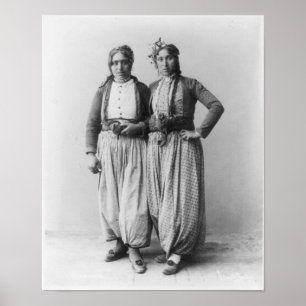 Twee zigeunervrouwen poster