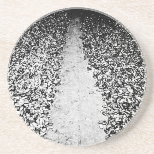 twee zijden van cacao zandsteen onderzetter