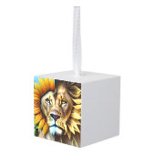 Twee zijden van de liefdesdrift kubus ornament (Achter hoekig)