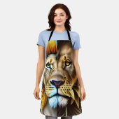 Twee zijden van de liefdesdrift schort (Gedragen)