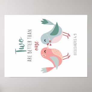 twee zijn beter dan één Christelijk poster