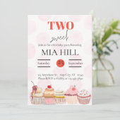 Twee zoete 2e verjaardag kaart (Staand voorkant)