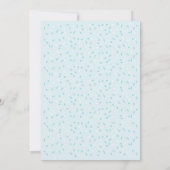 Twee Zoete Blauwe Donut Eerste Verjaardag Kaart (Achterkant)