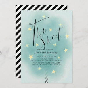 Twee zoete Blauwgroen katoenjongen van het Snoep Kaart