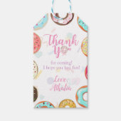 Twee Zoete Cute Donuts Verjaardag Cadeaulabel (Voorkant)