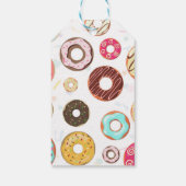 Twee Zoete Cute Donuts Verjaardag Cadeaulabel (Achterkant)