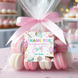 Twee zoete dessert 2e verjaardag gunst Stickers