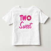 Twee zoete donut 2e verjaardag kinder shirts (Voorkant)