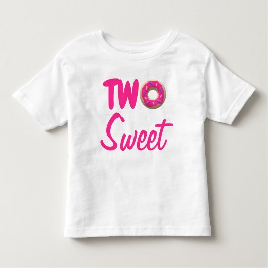 Twee zoete donut 2e verjaardag kinder shirts (Voorkant)