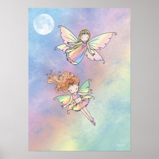 Twee zoete kleine pixies poster (Voorkant)