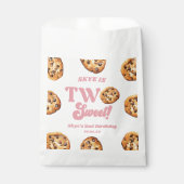 Twee zoete koekjes en melk 2e verjaardagsfeest bedankzakje (Voorkant)