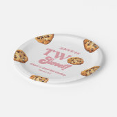 Twee zoete koekjes en melk 2e verjaardagsfeest papieren bordje (Gekanteld)