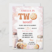 Twee zoete melk en koekjes 2e verjaardag kaart (Voorkant)