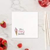 Twee zoete servetten - ijsfeest (Insitu)