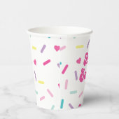 Twee zoete sprenkels 2e verjaardag papieren bekers (Rechts)